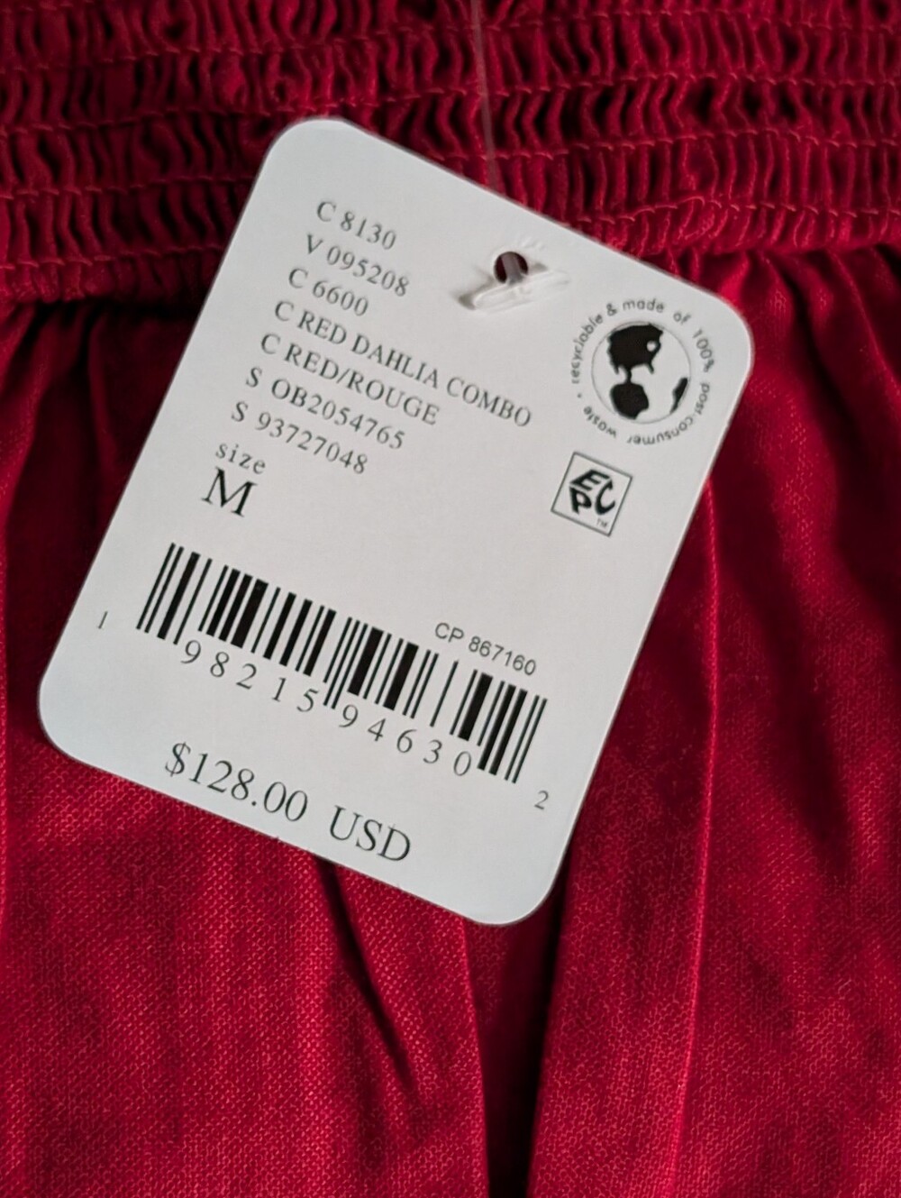 Free People Red Dress * NWT * Medium * Gorgeous - Picture 3 of 4
